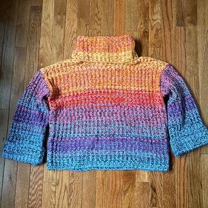 Rainbow Knit Turtleneck